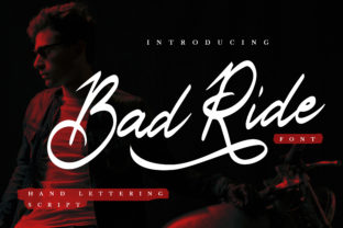 Bad Ride: A Handwritten Font for Crafters and Product Creators
