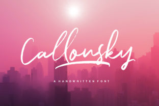 Callonsky: A Handwritten Font for Editorial Expression