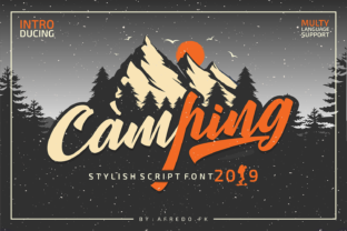 Camping: A Bold Script Font for Dynamic Digital Campaigns