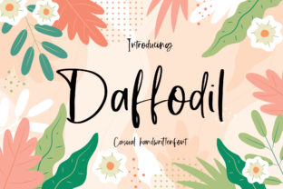 Daffodil: A Friendly Handwritten Font for Crafters and Product Creators
