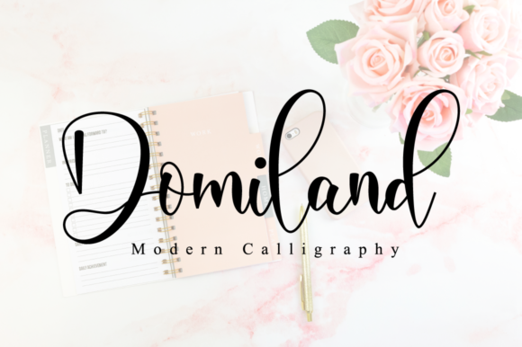 Domiland: A Script Font That Elevates Editorial Design