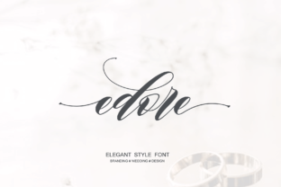Edore: A Script Font for Elegant Editorial Design