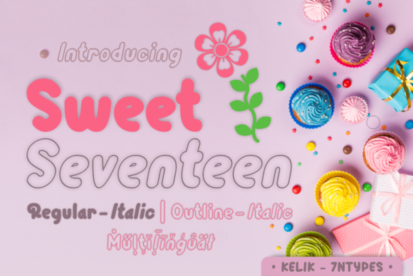 Font Choice That Speaks Volumes: Sweet Seventeen