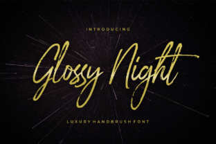 Glossy Night: The Perfect Font for Handmade Crafters