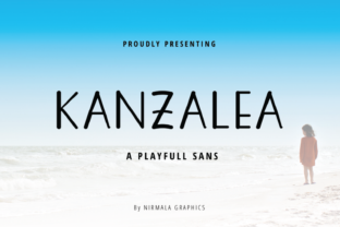 Kanzalea: A Playful Sans Typeface for Editorial Design