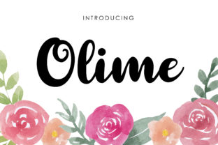 Olime Script Font for Handmade Labels & Printables