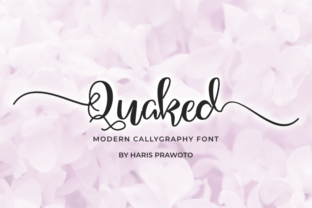 Quaked: A Modern Calligraphy Font for Handmade Charm